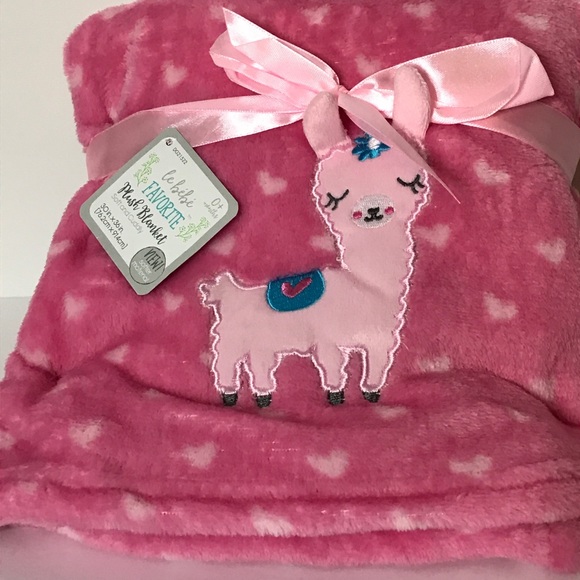 Le Bebe Favorite Plush Blanket 30 in X 36 in - Picture 3 of 5